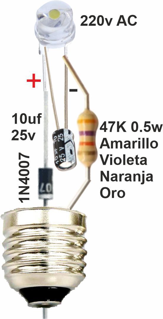 montaje piloto E10 220v